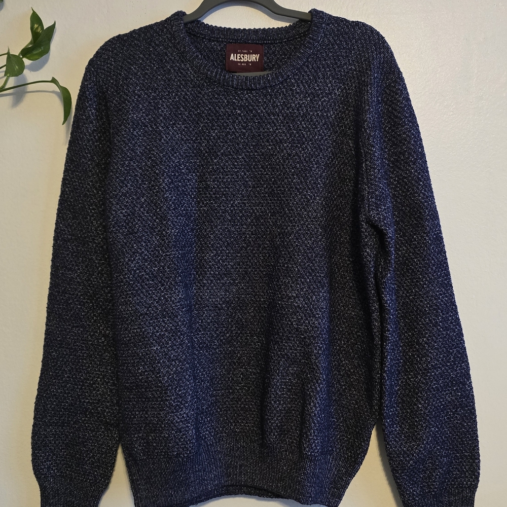 Men's Knit Blue Sweater